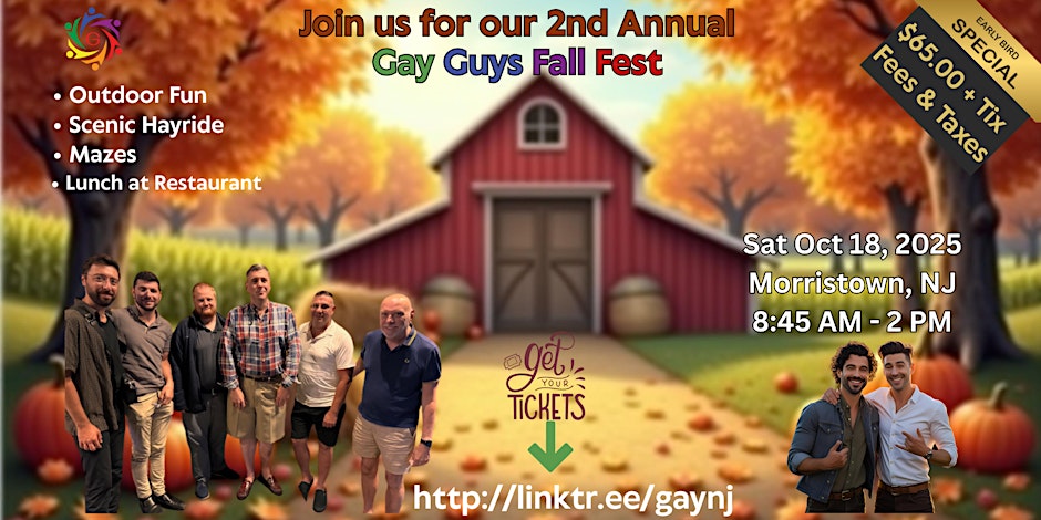 Gay Annual Guys Fall fest in Morristown, NJ