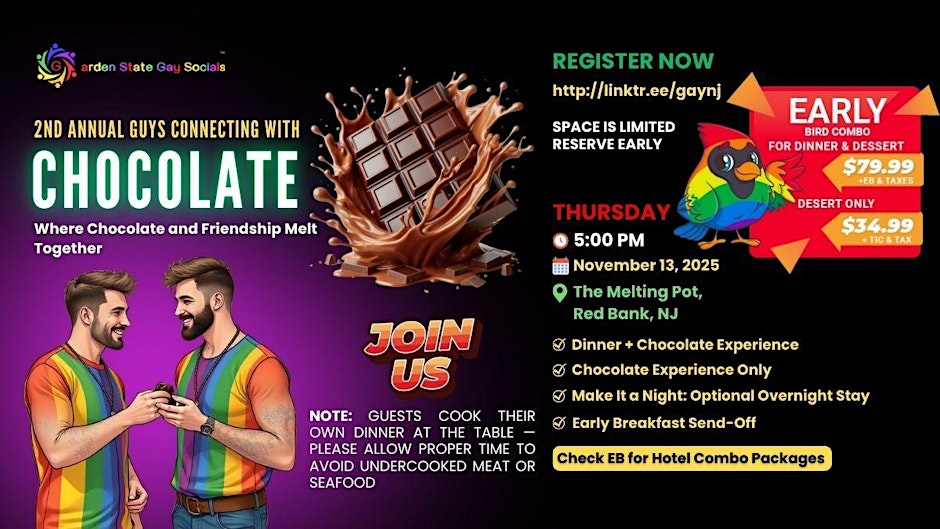2nd Annual Gay Guys Connecting with Chocolate