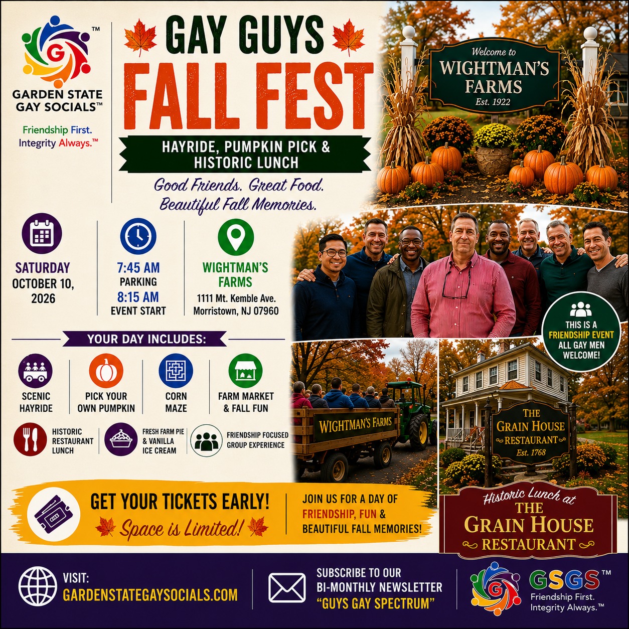 Gay Guys Fall Fest & Lunch (Morristown)